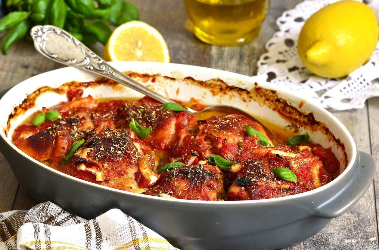 Low FODMAP Braised Chicken in Tomato Sauce