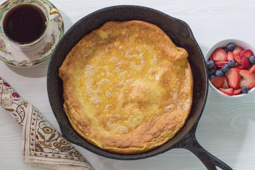 Low FODMAP Pancakes, Dutch Baby Style
