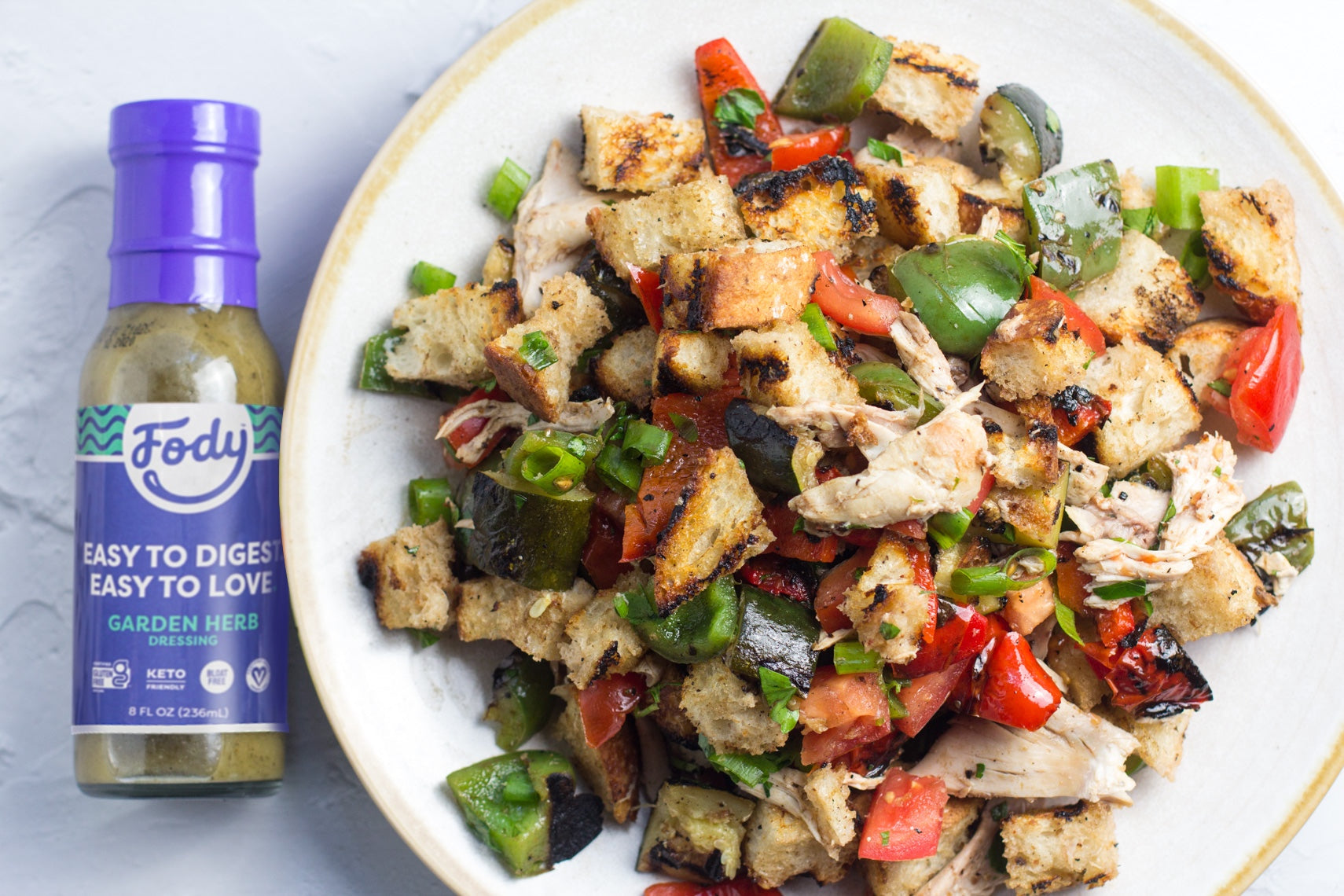 low-fodmap-vegetable-chicken-salad