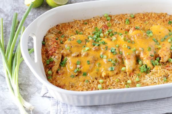 Low FODMAP Chicken & Rice Bake