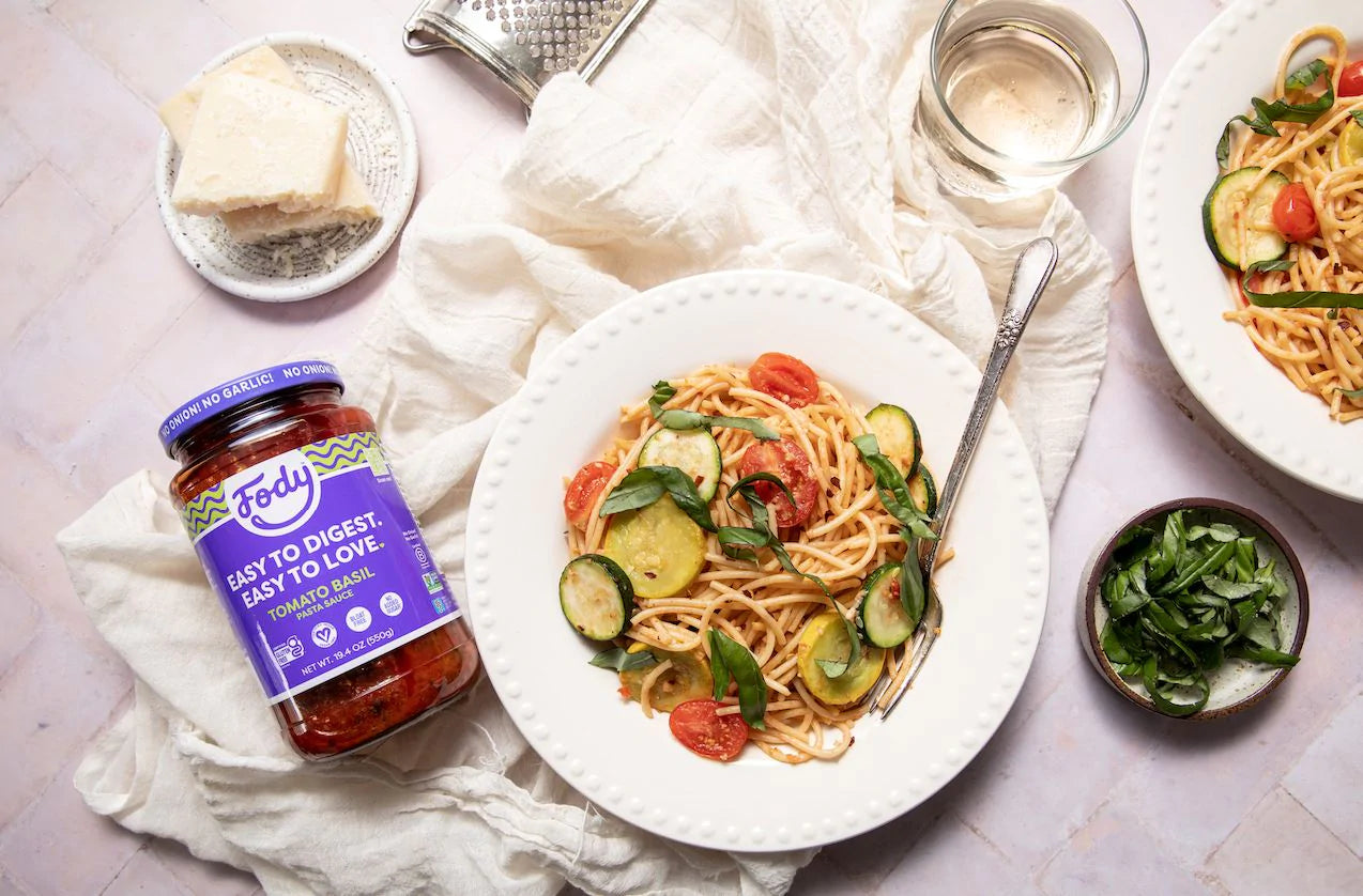 Spaghetti aux légumes du jardin