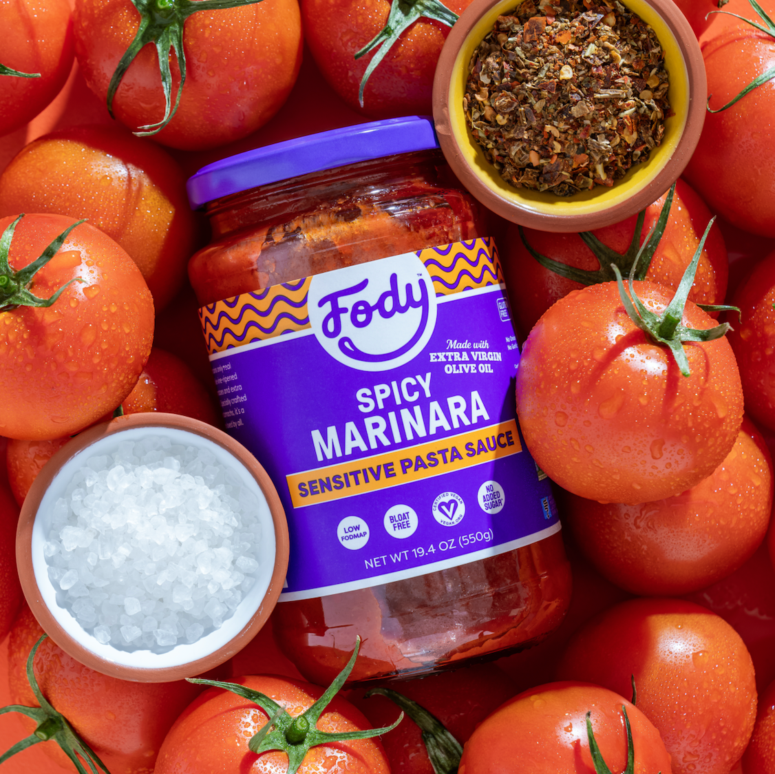 Sauce pour pâtes marinara épicée (arrabbiata)