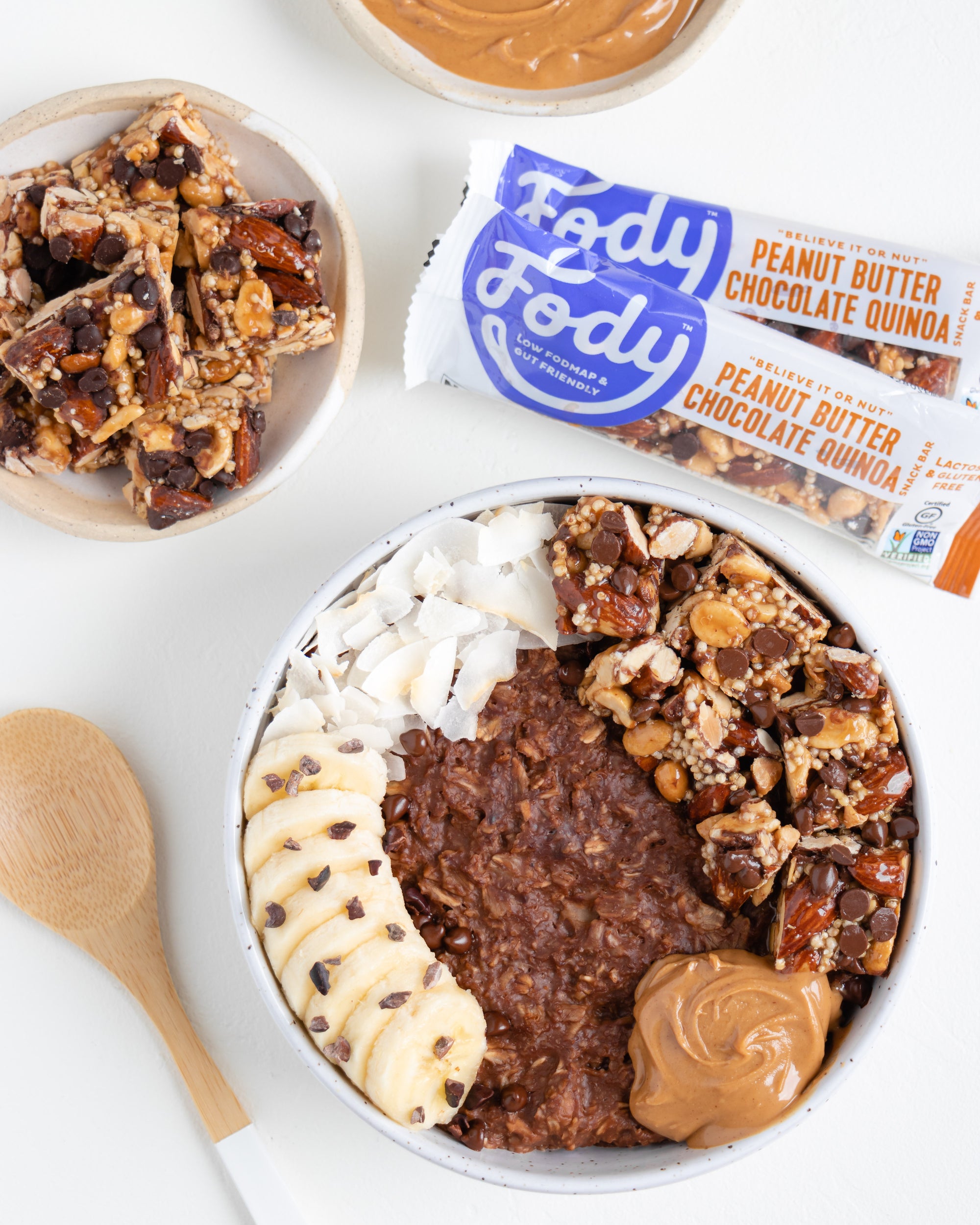 Peanut Butter Chocolate Quinoa Snack Bars - Box of 12