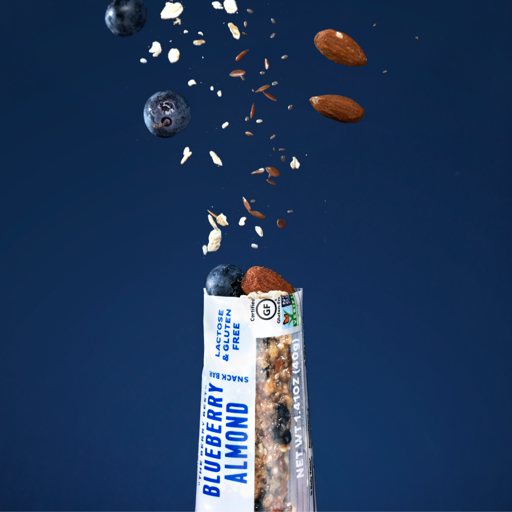 Barres-collations bleuets et amandes - Boîte de 12