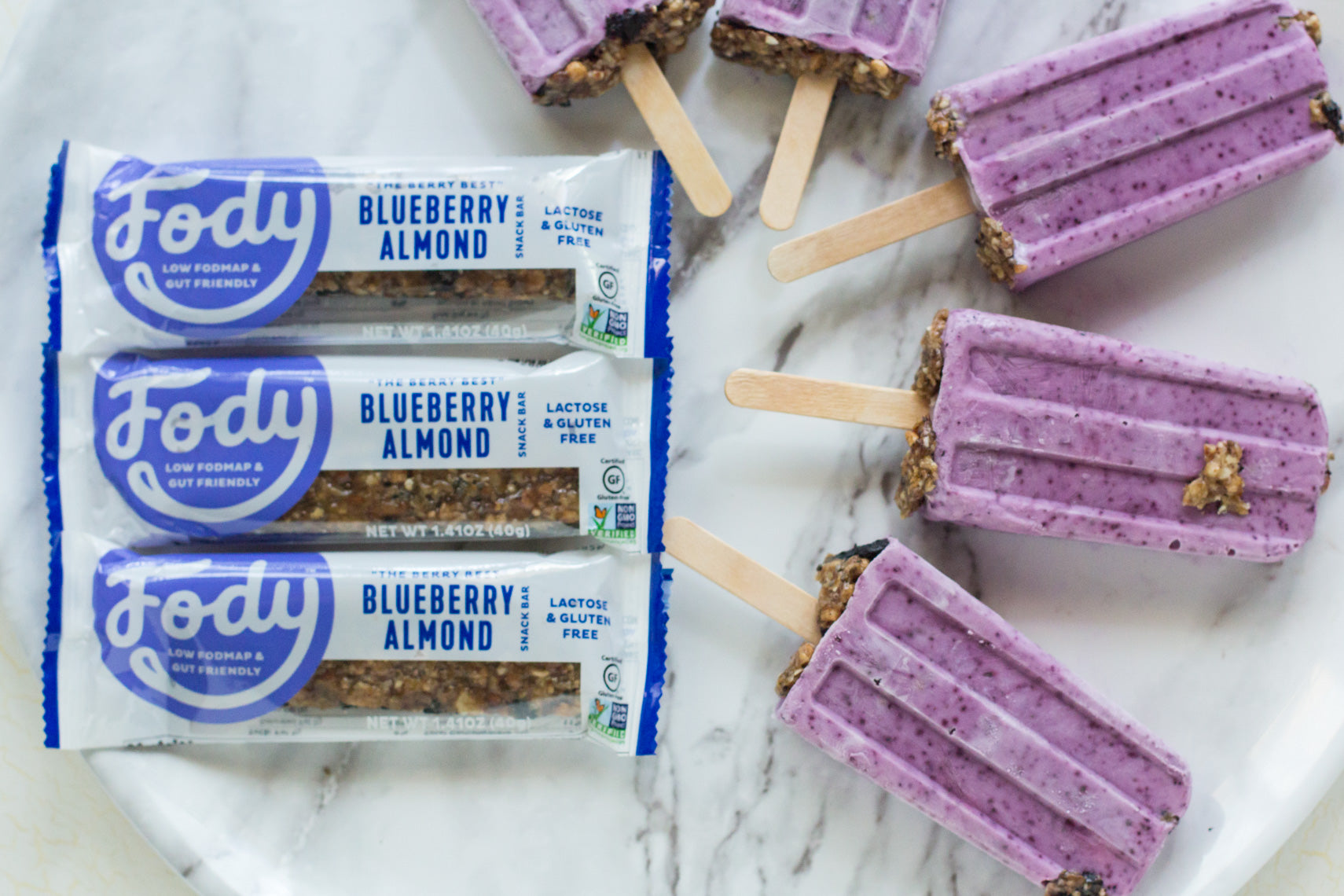 Barres-collations bleuets et amandes - Boîte de 12