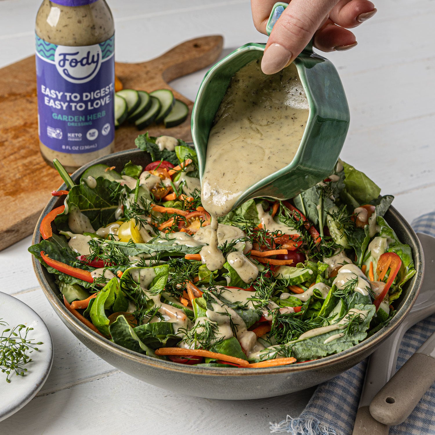Vinaigrette herbes du jardin