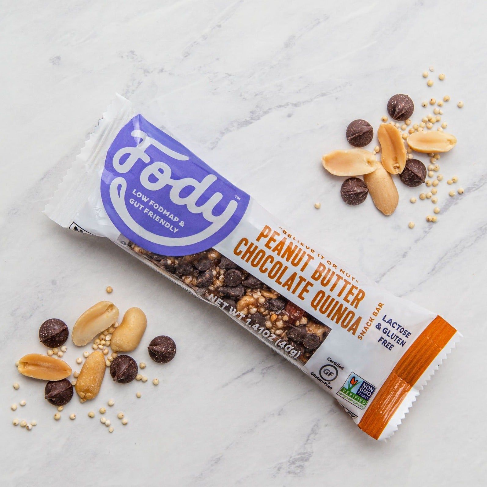 Peanut Butter Chocolate Quinoa Snack Bars - Box of 12
