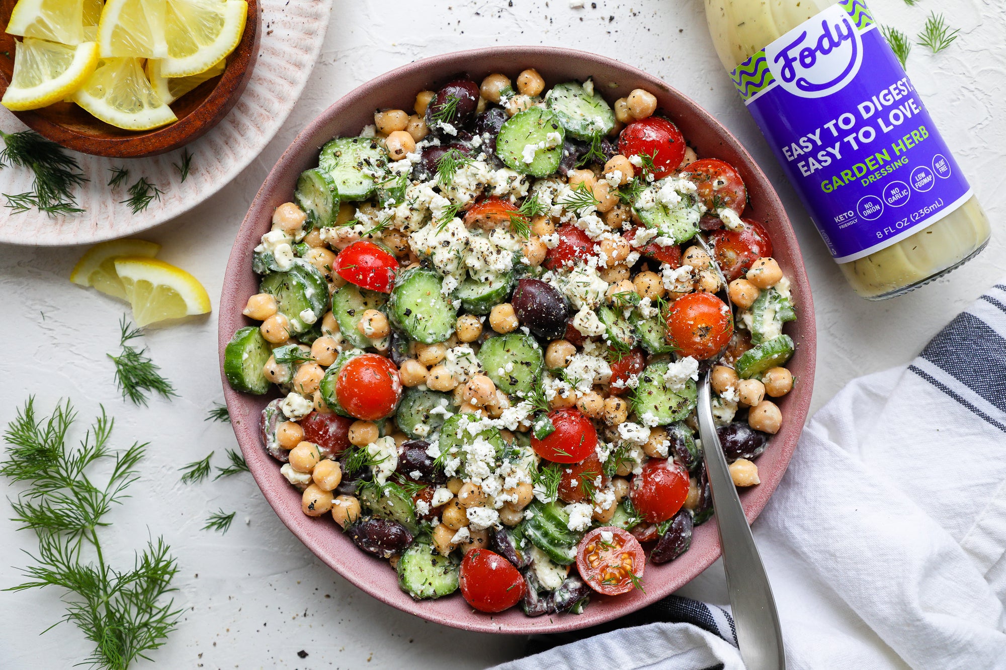 Fody's Greek Chickpea Salad with Feta