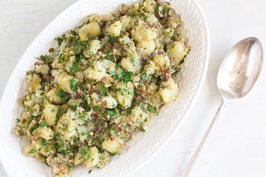 Low FODMAP Potato Salad Recipe with Bacon