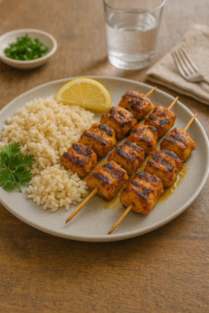 Fody's Low FODMAP Tikka Masala Chicken Skewers