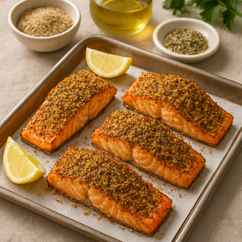 Fody's Low FODMAP Italian Herb Crusted Salmon