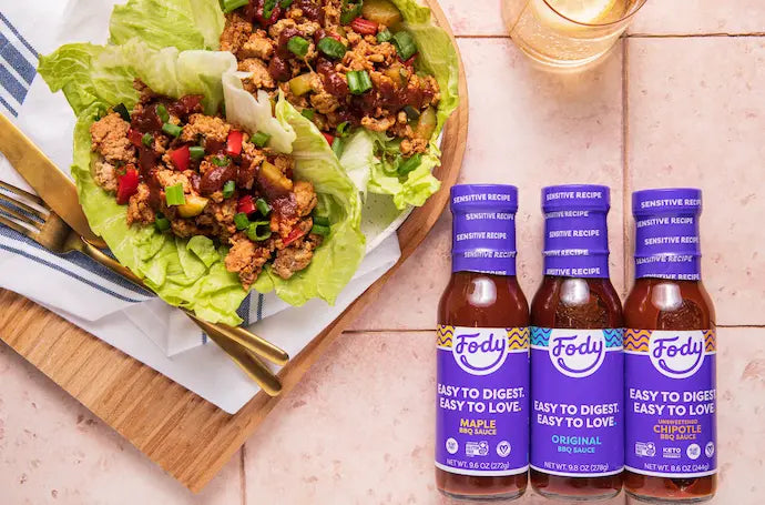 Low FODMAP BBQ Chicken Lettuce Wraps