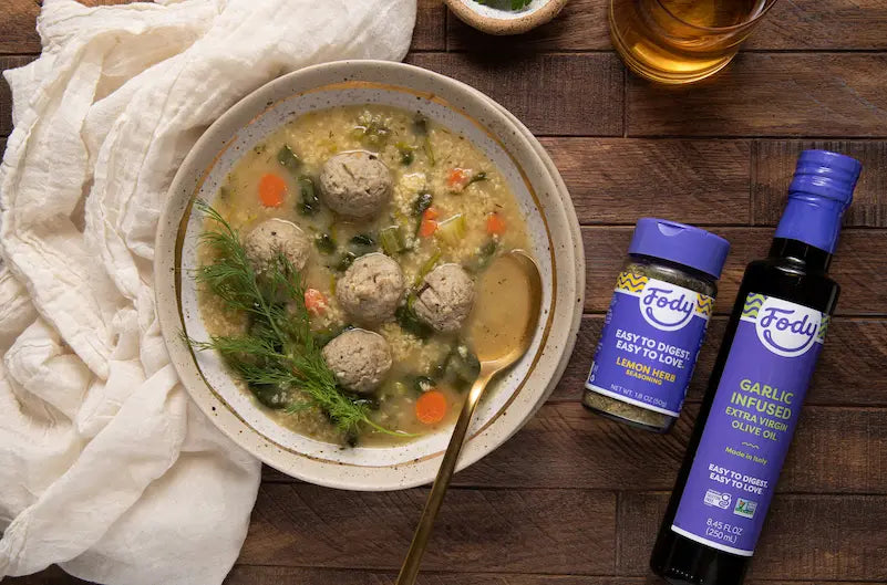 Fody's Chicken Meatball Low FODMAP Soup