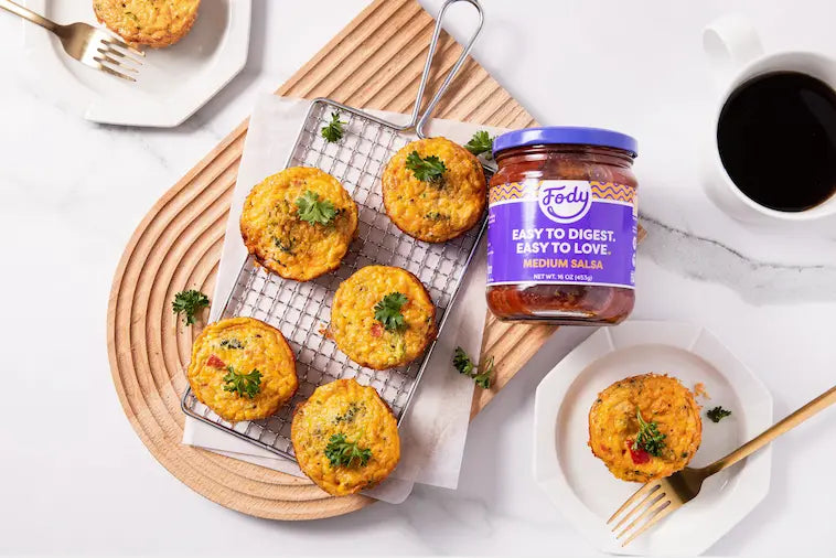 Fody Low FODMAP Salsa Quinoa Egg Cups