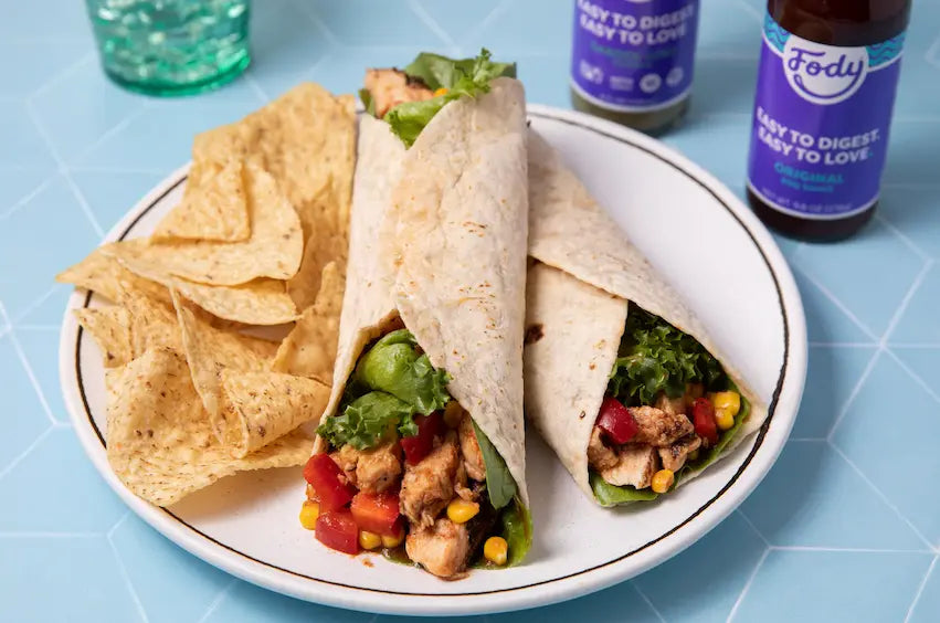 Fody's BBQ Chicken Salad Wraps