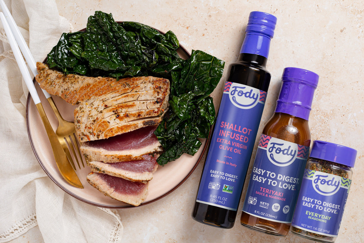 Fody’s Seared Teriyaki Tuna Steaks with Sauteed Kale FODY Foods Co. Canada