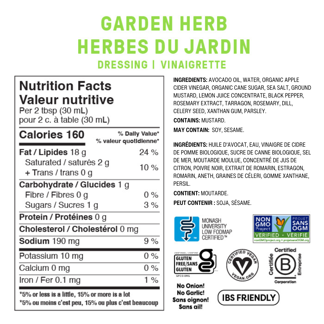 Vinaigrette herbes du jardin