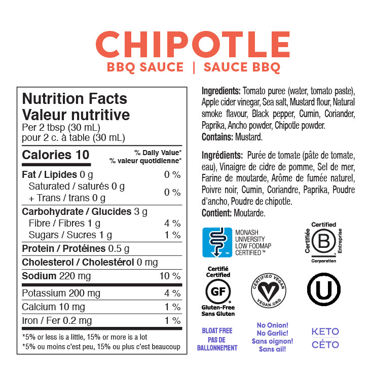 Chipotle BBQ Sauce Unsweetened
