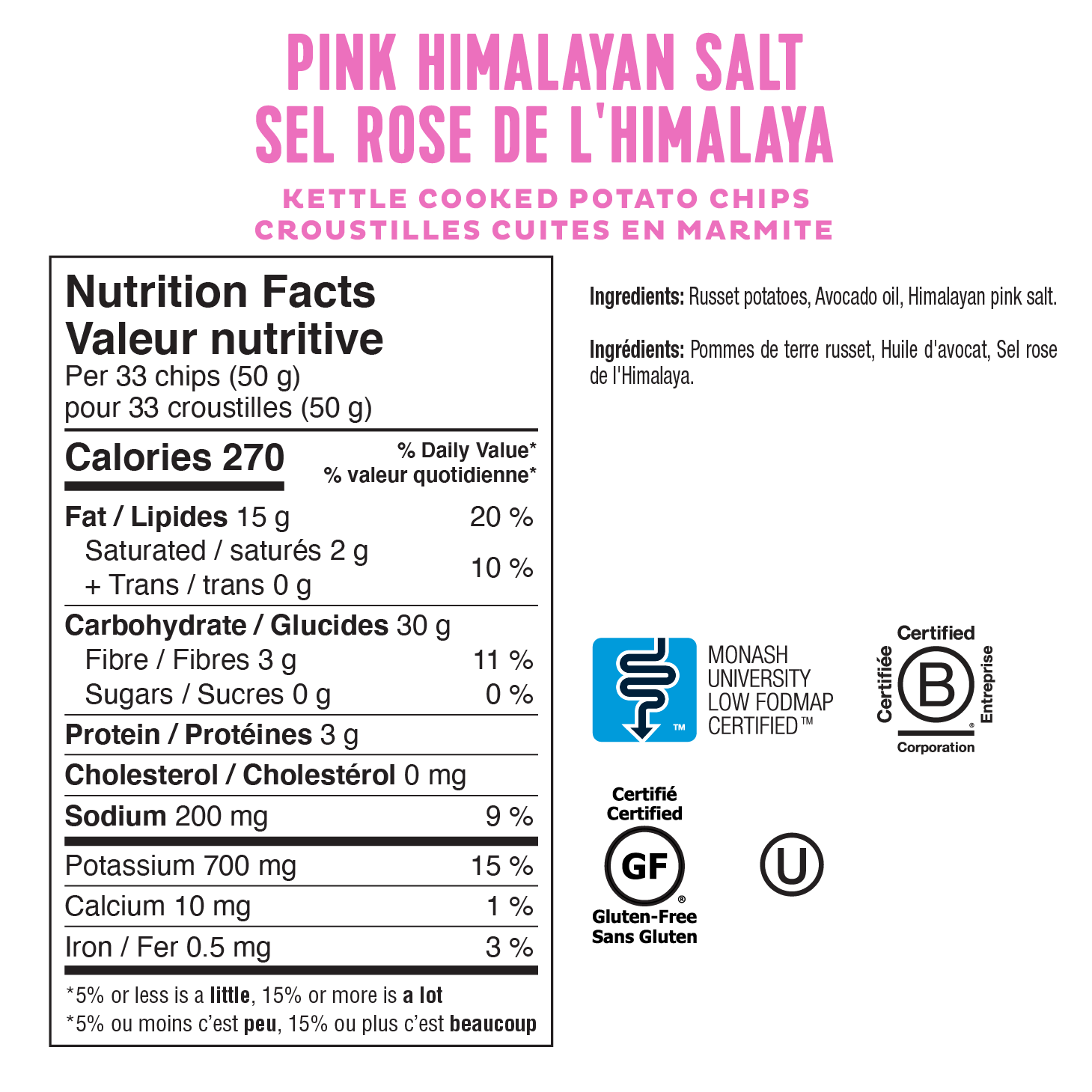 Kettle Cooked Pink Himalayan Salt Chips (2 Bags)
